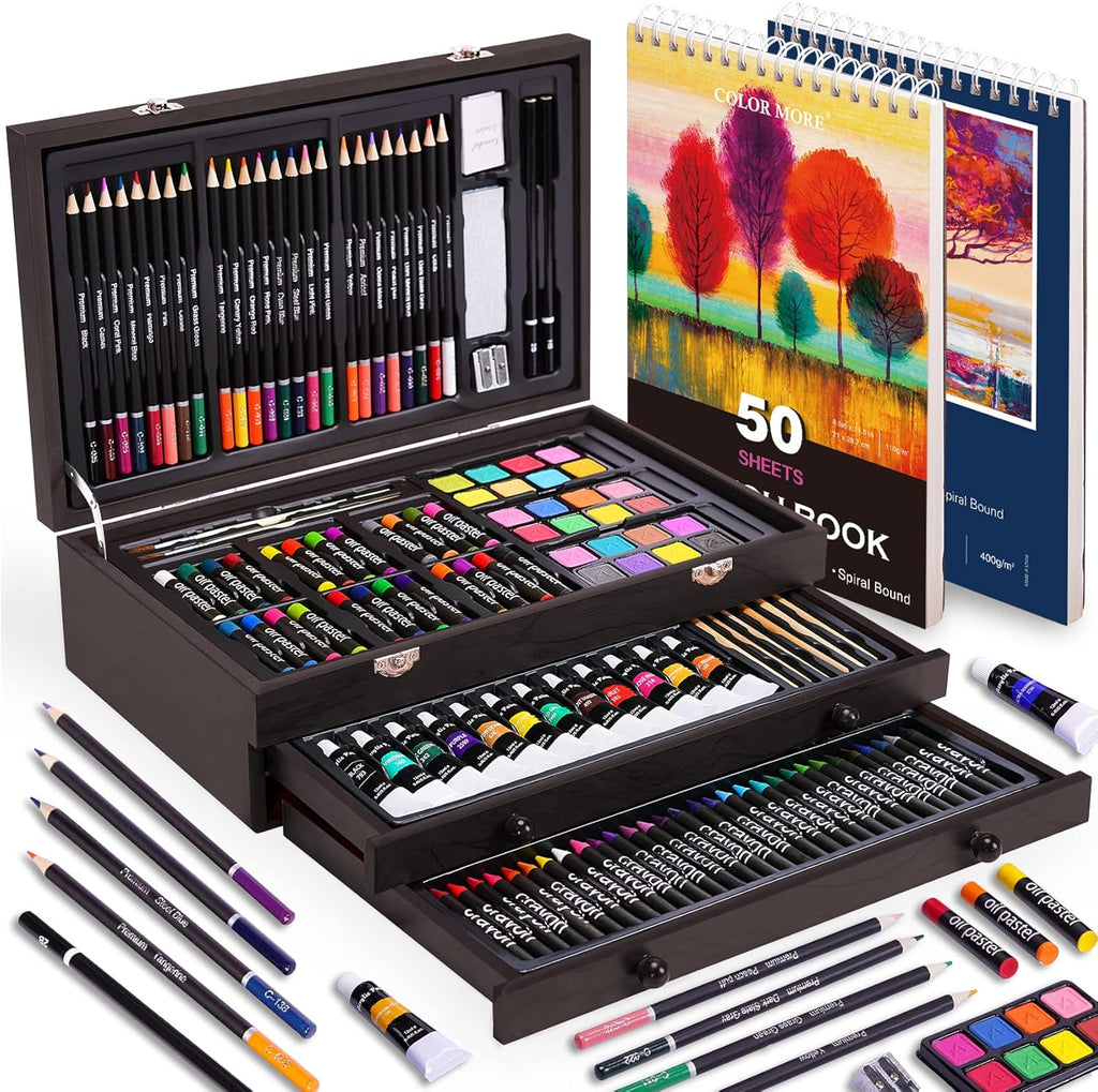 BLACK FRIDAY Sale Soon to be sold out💥💥💥 Buy 2 Get 1 Free 175 Piece Deluxe Art Set with 2 Drawing Pads