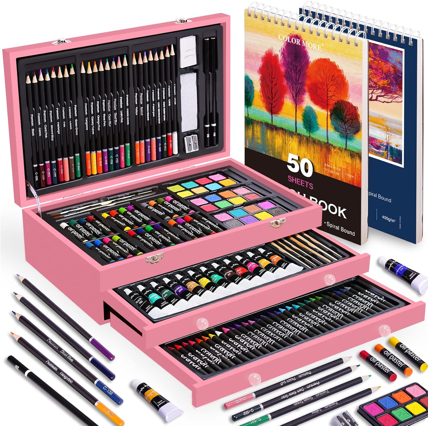 BLACK FRIDAY Sale Soon to be sold out💥💥💥 Buy 2 Get 1 Free 175 Piece Deluxe Art Set with 2 Drawing Pads