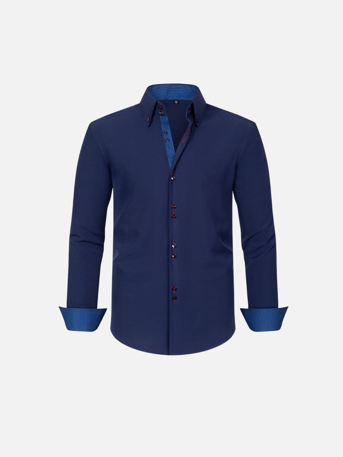 Color-Match Four-Way Contrast Stretch Shirt