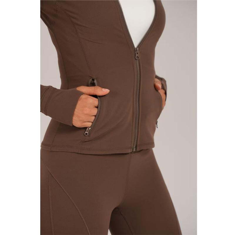 GLOWMODE 2PCS Slim-It BBL Jacket and 31"&35" Flare Leggings Daily Set TikTokShopBlackFriday