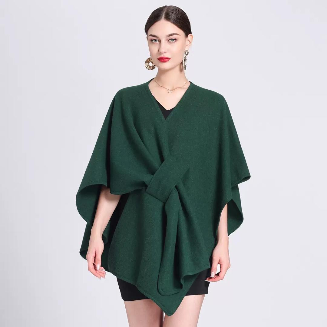 Women's Solid Color Cape Shawl