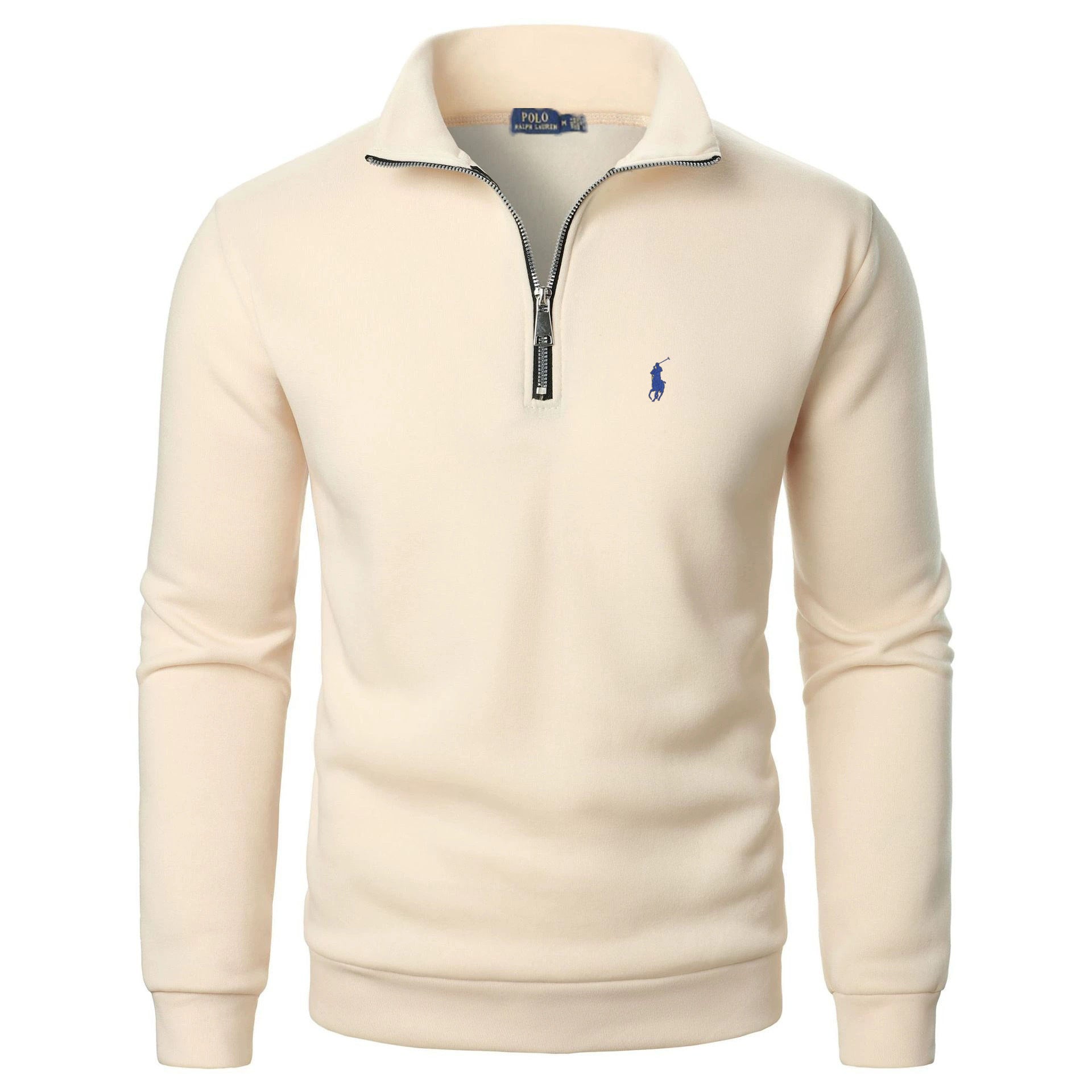 Classic Everyday Zip-Stand Collar Pullover