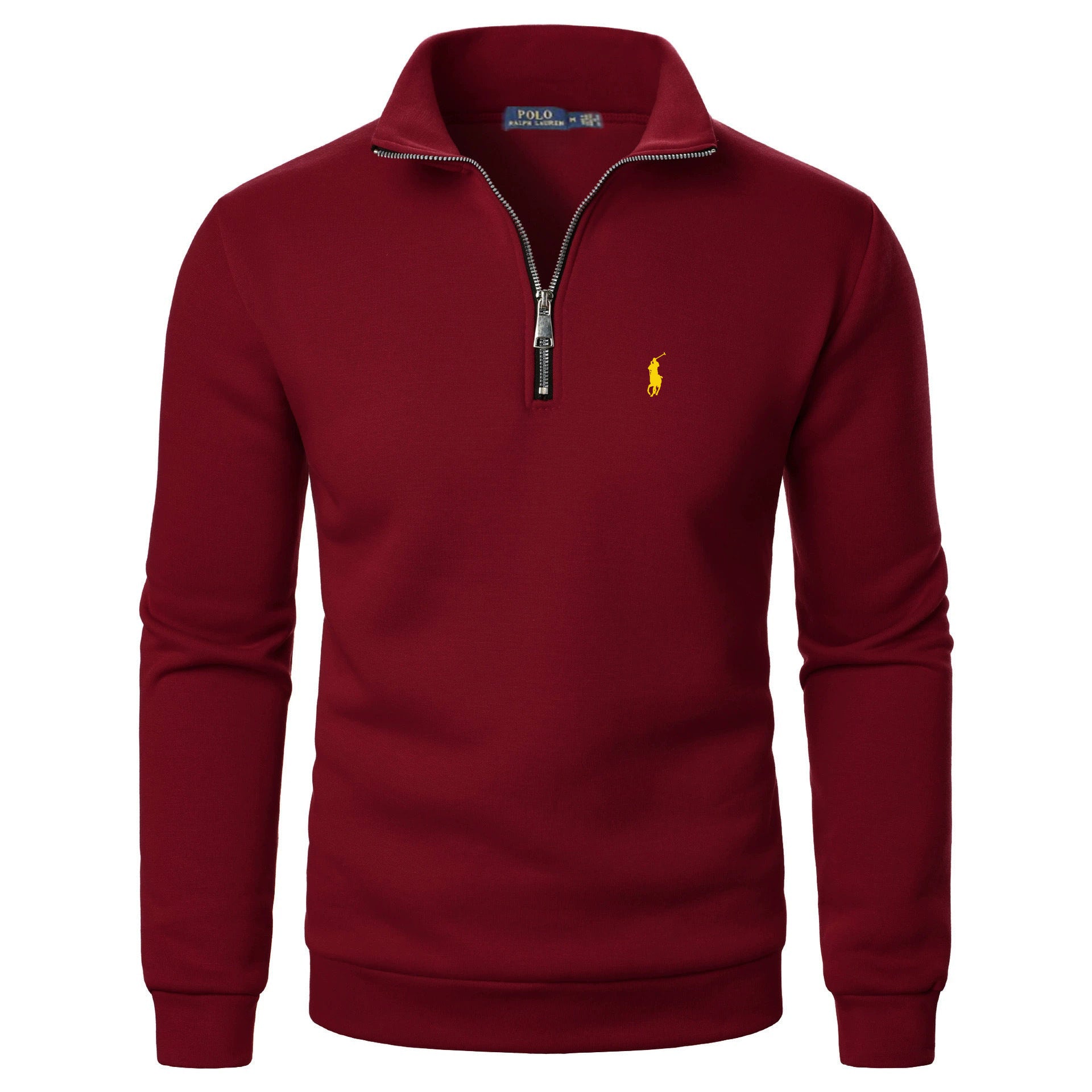 Classic Everyday Zip-Stand Collar Pullover